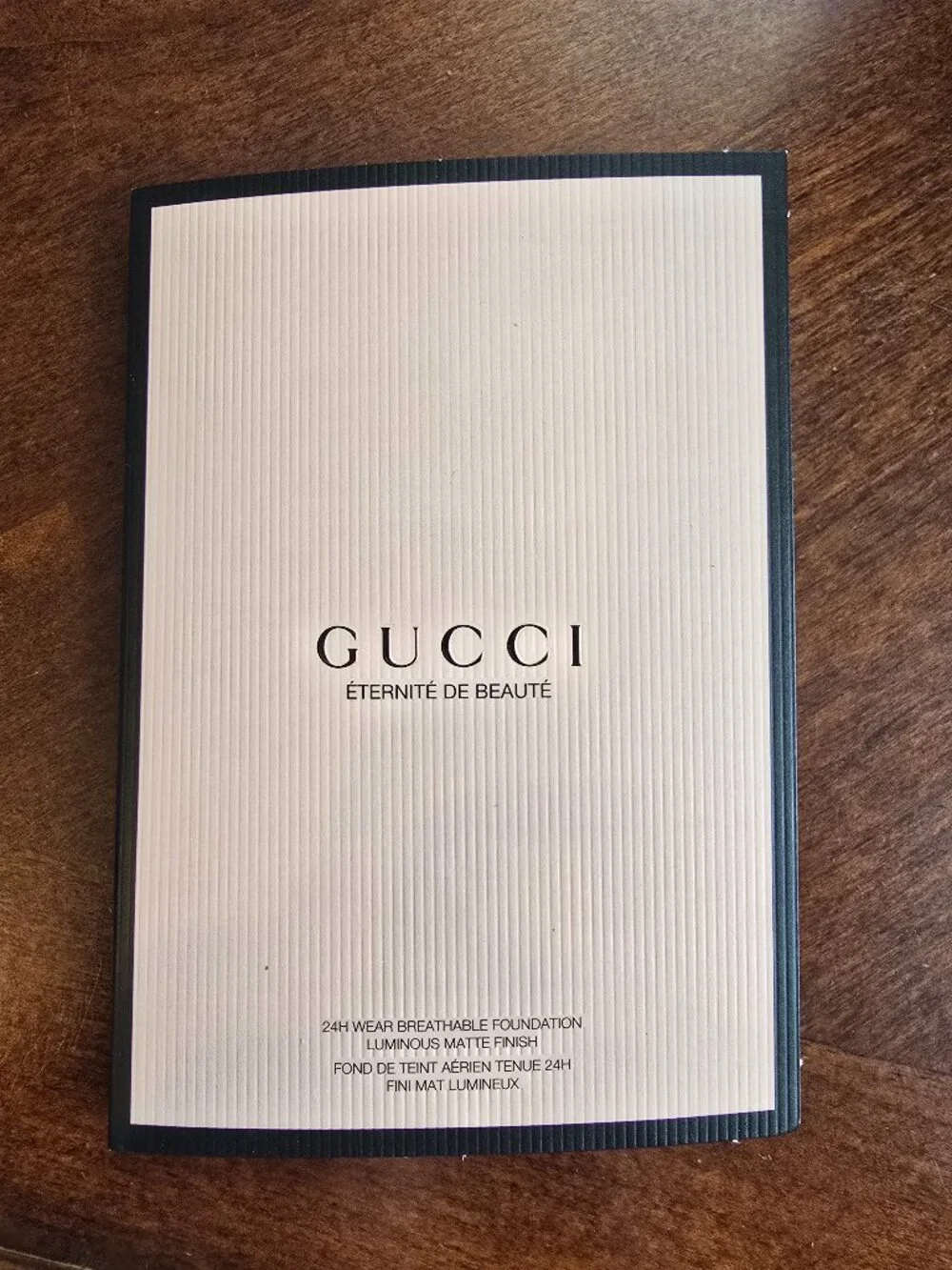 Gucci Eternite de Beaute Foundation Sample Card 4 Shades Fair Light Blister New